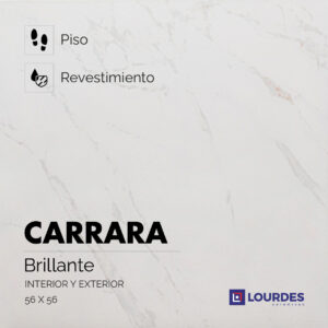 Cerámica Carrara Brillante 56 x 56